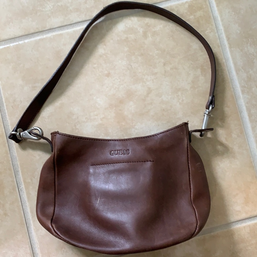 Guess brown leather purse